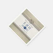 Die Kopplung der bekannten rustikalen Hochzeit Serviette (Ecke)