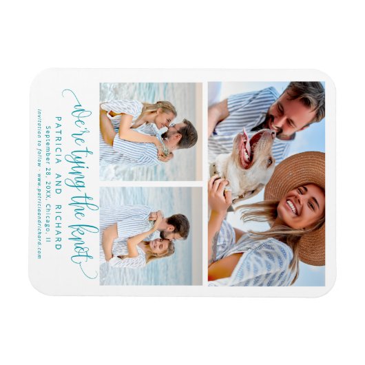 Die Kopplung der Knoten Hochzeit speichern das Fot Magnet (Horizontal)