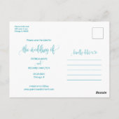 Die Kopplung der Knoten Hochzeit speichern das Fot Postkarte (Rückseite)