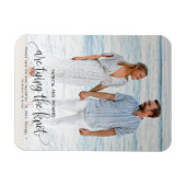 Die Kopplung von Hochzeiten rettet das Date-Foto Magnet (Horizontal)