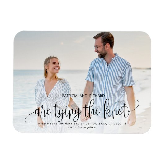 Die Kopplung von Hochzeiten rettet das Date-Foto Magnet (Horizontal)