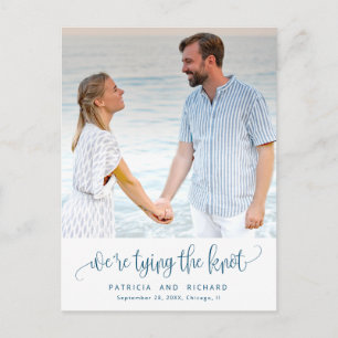 Die Kopplung von Hochzeiten rettet das Date-Foto Postkarte