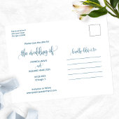 Die Kopplung von Hochzeiten rettet das Date-Foto Postkarte