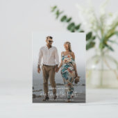Die Kopplung von Hochzeiten rettet das Date-Foto Postkarte (Stehend Vorderseite)