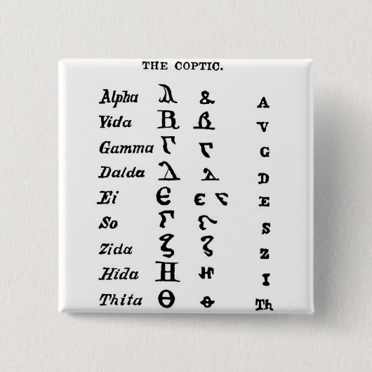 Die koptische button (Vorderseite)