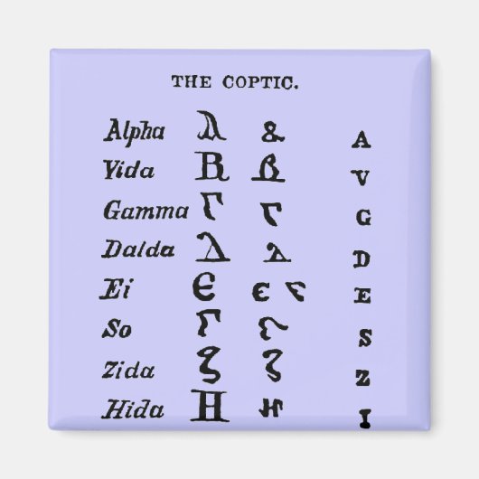 Die koptische magnet (Vorne)