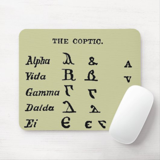 Die koptische mousepad (Mit Mouse)