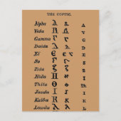 Die koptische postkarte (Vorderseite)