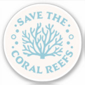 Die Korallenriffe ästhetisch gerettet Aufkleber (Vorderseite)