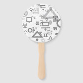 die koreanische Sprache Hand Fans Fächer (Rückseite)