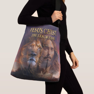 Die Körpertasche Jesus Christus, der Löwe von Juda Tragetaschen Mit Langen Trägern