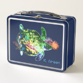 Die kosmische Farbmarke Metall Lunch Box (Vorderseite)