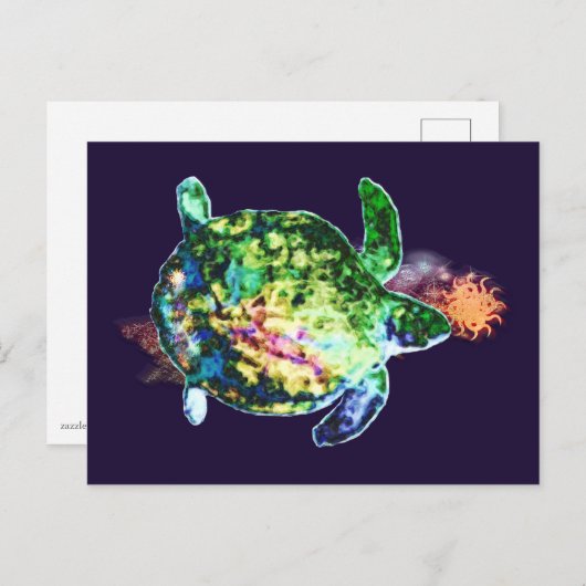 Die kosmische Farbmarke Postkarte (Vorne/Hinten)