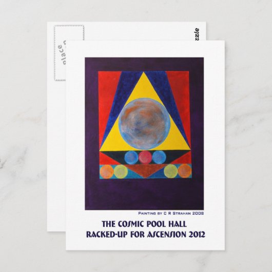 Die kosmische Pool-Halle wurde für Aufstieg 2012 n Postkarte (Vorne/Hinten)