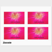 Die kosmische Rose: Das Täuschungsdesign der Natur Rechteckiger Aufkleber (Blatt)