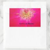 Die kosmische Rose: Das Täuschungsdesign der Natur Rechteckiger Aufkleber (Tasche)