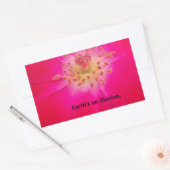 Die kosmische Rose: Das Täuschungsdesign der Natur Rechteckiger Aufkleber (Umschlag)