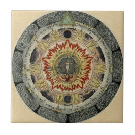 Die kosmische Rose Fliese