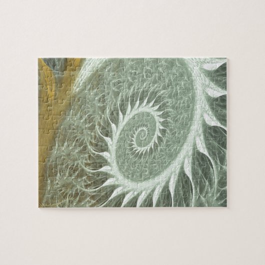 Die kosmische Spirale - heilige Geometrie-goldene Puzzle (Horizontal)