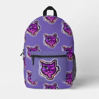 Die Kosmos-Sparkle-Winking-Katze Bedruckter Rucksack