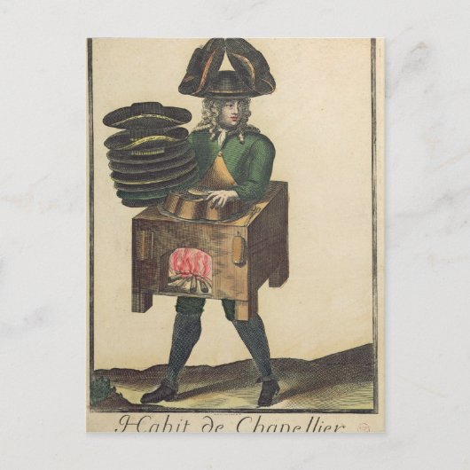 Die Kostüme der Milliner Postkarte (Vorderseite)