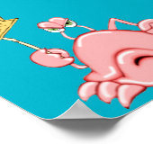 Die Krabbe ist in Poster (Ecke)