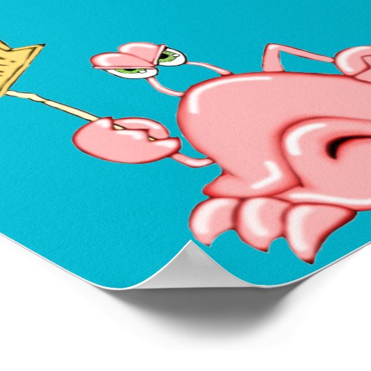 Die Krabbe ist in Poster (Ecke)
