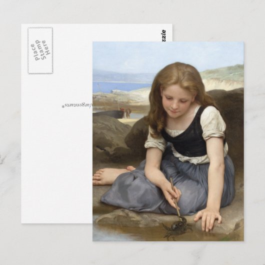 Die Krabbe von William-Adolphe Bouguereau Postkarte (Vorne/Hinten)