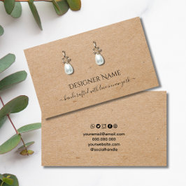 Die Kraft Classic und Chic Schmuckkarte Visitenkarte