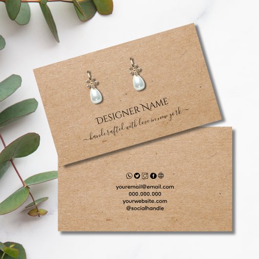 Die Kraft Classic und Chic Schmuckkarte Visitenkarte