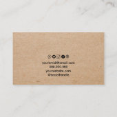 Die Kraft Classic und Chic Schmuckkarte Visitenkarte (Rückseite)