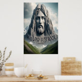 Die Kraft meiner Errettung ist der Herr mein Stein Poster (Küche)