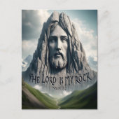 Die Kraft meiner Errettung ist der Herr mein Stein Postkarte (Vorderseite)