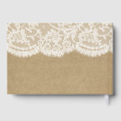 Die Kraft & Spitzen-Hochzeitskollektion Gästebuch (Rückseite)