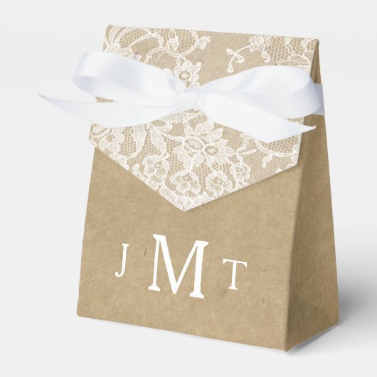 Die Kraft & Spitzen-Hochzeitskollektion Geschenkschachtel (Vorderseite)