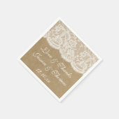 Die Kraft & Spitzen-Hochzeitskollektion Serviette (Ecke)