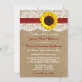 Die Kraft-, Spitzen- und Sonnenblumen-Kollektion - Einladung (Vorderseite)