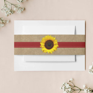 Die Kraft-, Spitzen- und Sonnenblumen-Kollektion - Einladungsbanderole