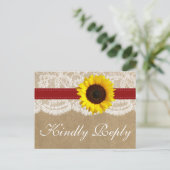 Die Kraft-, Spitzen- und Sonnenblumen-Kollektion - Einladungspostkarte (Stehend Vorderseite)