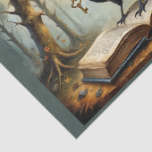 Die Krähe hat den Schlüssel (zu einer Fantasiewelt Seidenpapier (Ausschnitt)