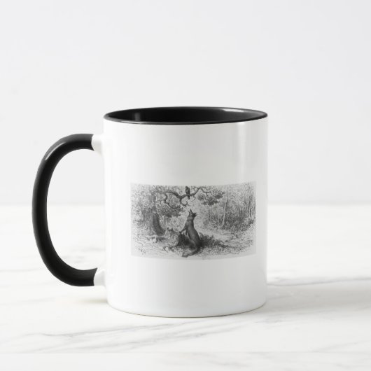 Die Krähe und der Fox Tasse (Links)