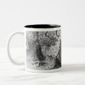 Die Krähe und der Fox Zweifarbige Tasse (Links)