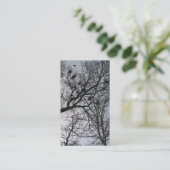 Die Krähen-kleine Foto-Karte Visitenkarte (Stehend Vorderseite)