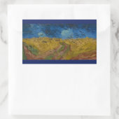 Die Krähen von Vincent Van Gogh Rechteckiger Aufkleber (Tasche)