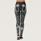 Die Kraken-Grau des Amys auf Grau - Leggings (Rückseite)