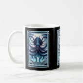 Die Kraken-Tarot-Karte Kaffeetasse (Links)