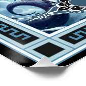 Die Kraken-Tarot-Karte Poster (Ecke)