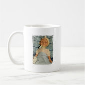 Die kranke Puppe, die im Bett "bleibe, erhalten Kaffeetasse (Links)
