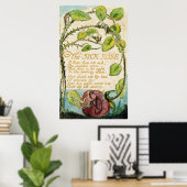 Die kranke Rose aus den Songs der Unschuldigkeit Poster (Heimbüro)