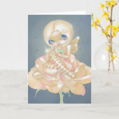 "Die kranke Rosen-" Gruß-Karte Karte (Gelbe Blume)